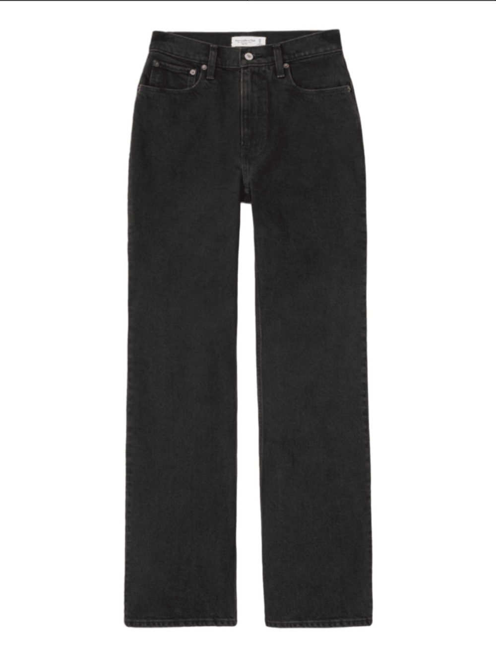 Abercrombie & Fitch | Curve Love 90s Relaxed Black Jeans High Rise (24R)